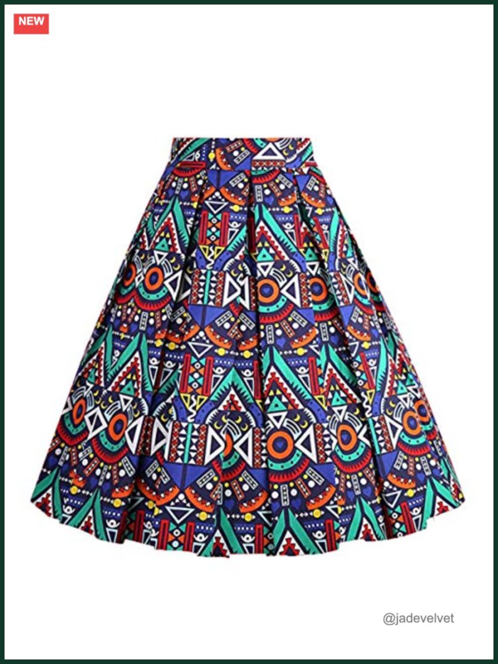 Womens Pleated A-line Midi Skirt 1950s Retro Swing Party Skirt with Pockets
